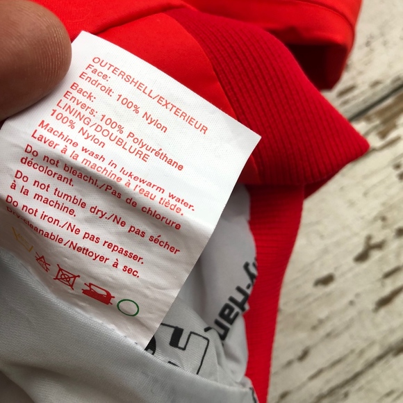 HELLY HANSEN Helly tech nylon red jacket/like new/unisex S - Picture 7 of 8